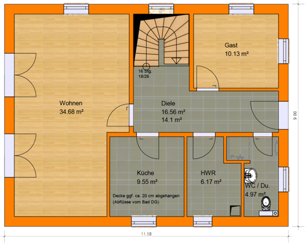 Grundriss EG Haus Blumberg 4 Grundriss EG Haus Blumberg 4