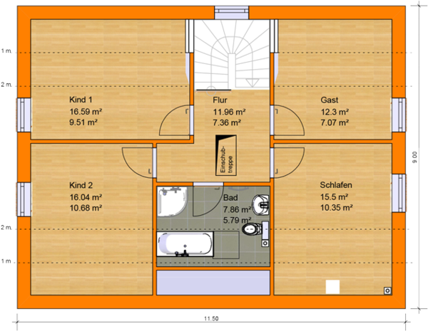 Grundriss DG Haus Blumberg 4 Grundriss DG Haus Blumberg 4