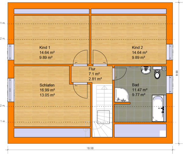 Grundriss DG Haus Blumberg 2