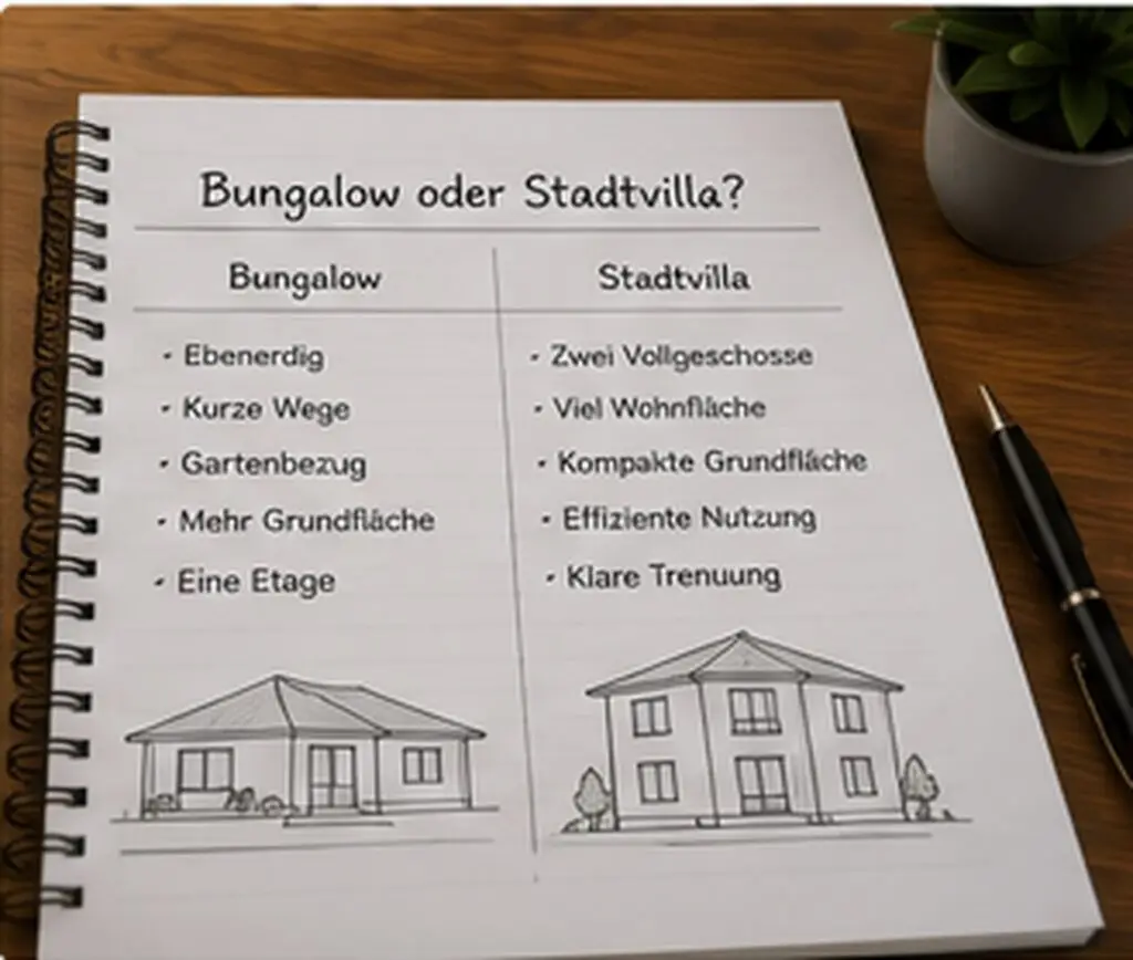Bungalow oder Stadtvilla abschnitt entscheidung nicht nur stilfrage