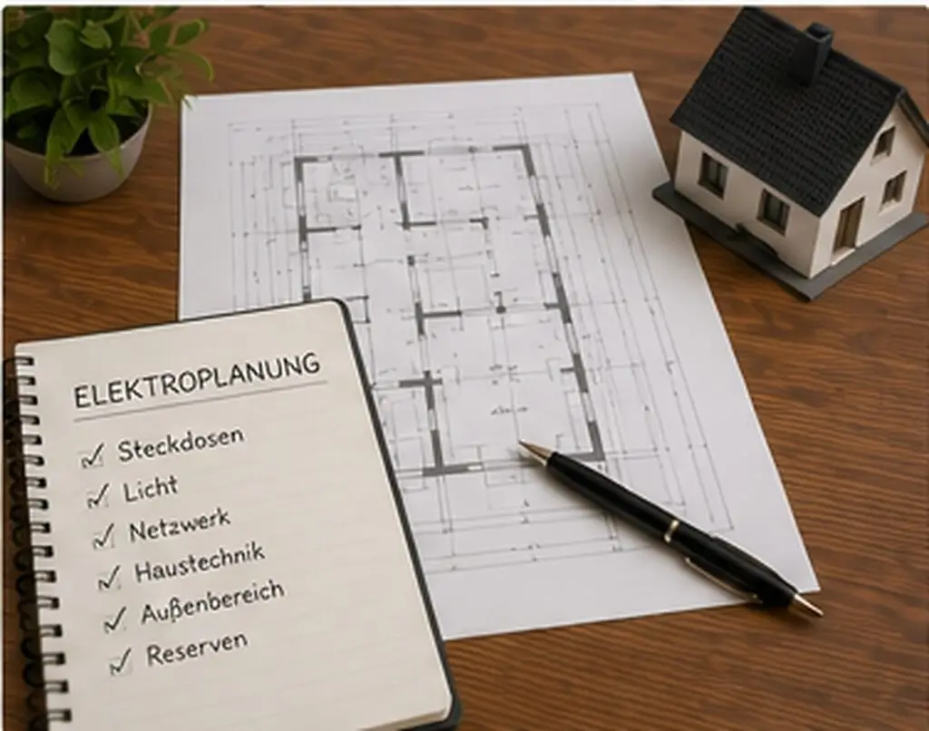 Elektroplanung Neubau abschnitt früh beginnen
