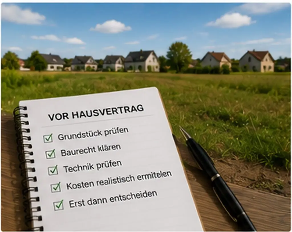 Erst Grundstück dann hausvertrag abschnitt kein bauvertrag ohne Grundstück