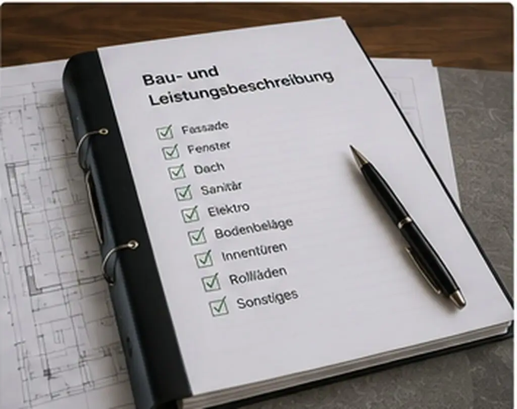 Bemusterung Hausbau abschnitt bau und Leistungsbeschreibung