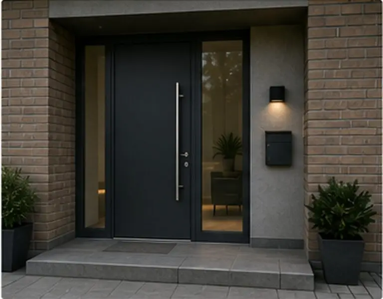 Einbruchschutz Neubau abschnitt Haustür und eingangsbereich