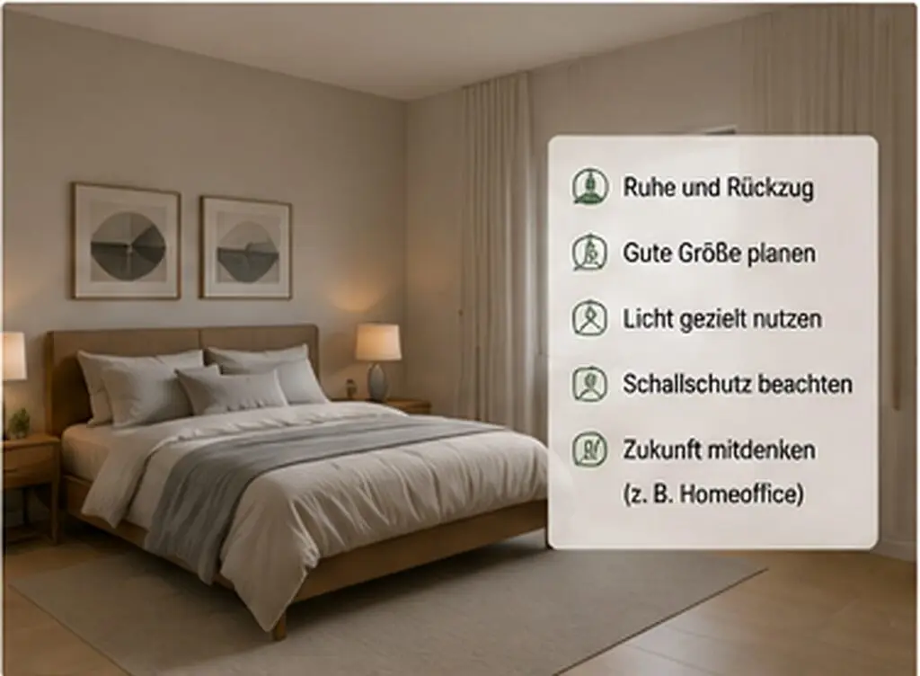 Grundriss richtig planen abschnitt schlafbereiche und Rückzug