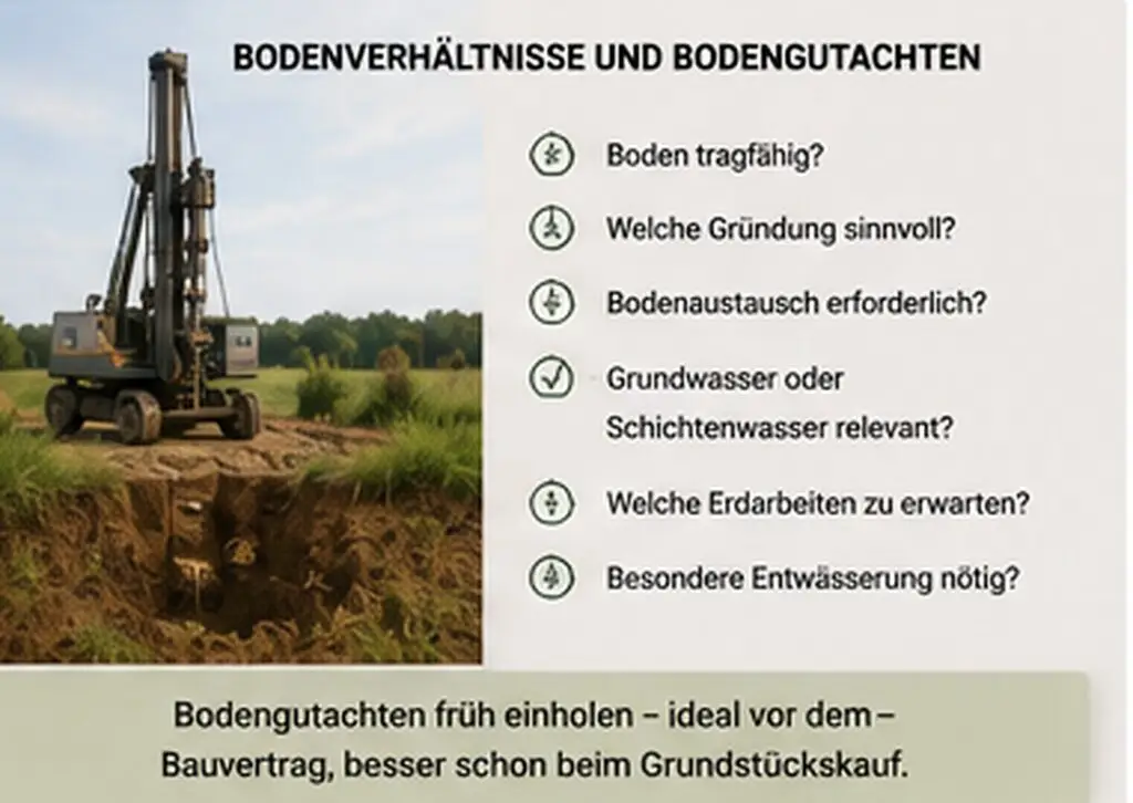 Grundstück kaufen brandenburg abschnitt Bodenverhältnisse und bodengutachten