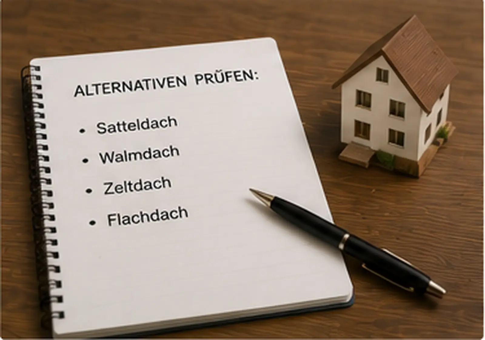 Dachformen Massivhaus abschnitt alternativen prüfen