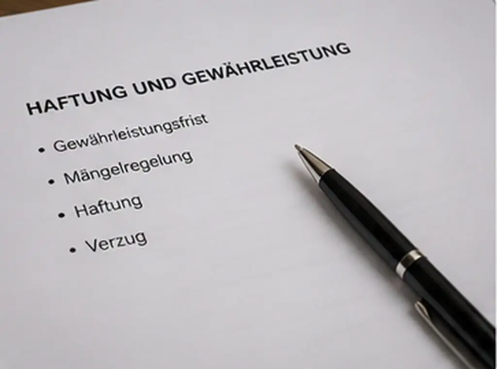 Übersicht zu Haftung und Gewährleistung im Bauvertrag