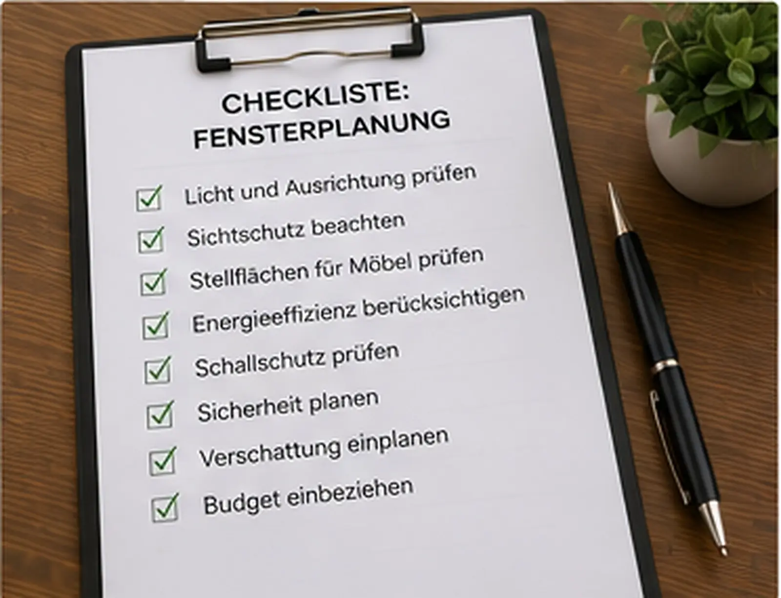 Fenster Neubau abschnitt checkliste fensterplanung