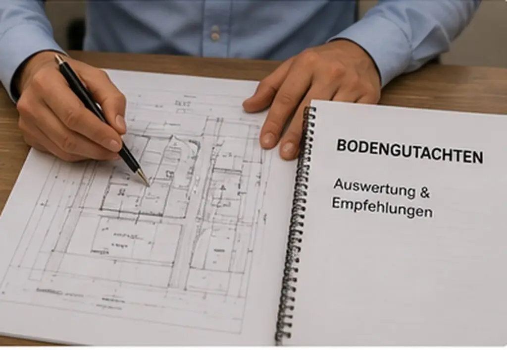 Bodengutachten vor bauvertrag Abschlussbild auswertung und empfehlung