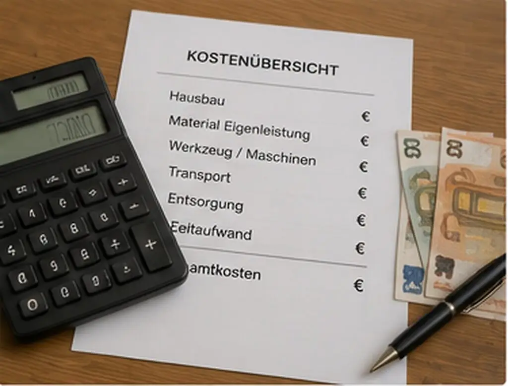 Eigenleistungen Hausbau Abschlussbild kostenersparnis realistisch