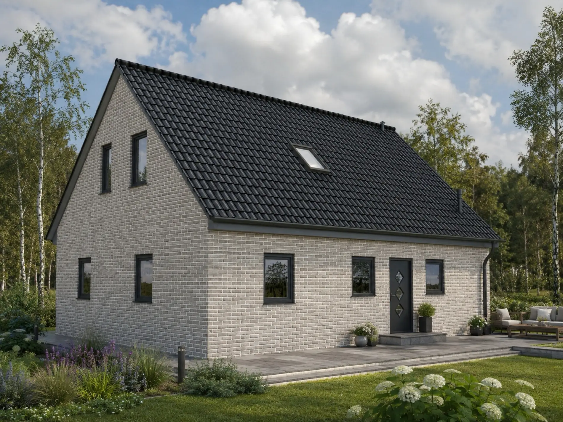 Einfamilienhaus Schwanebeck 4 mit heller Klinkerfassade
