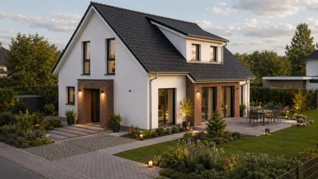 Schlüsselfertig bauen fertiggestelltes Haus