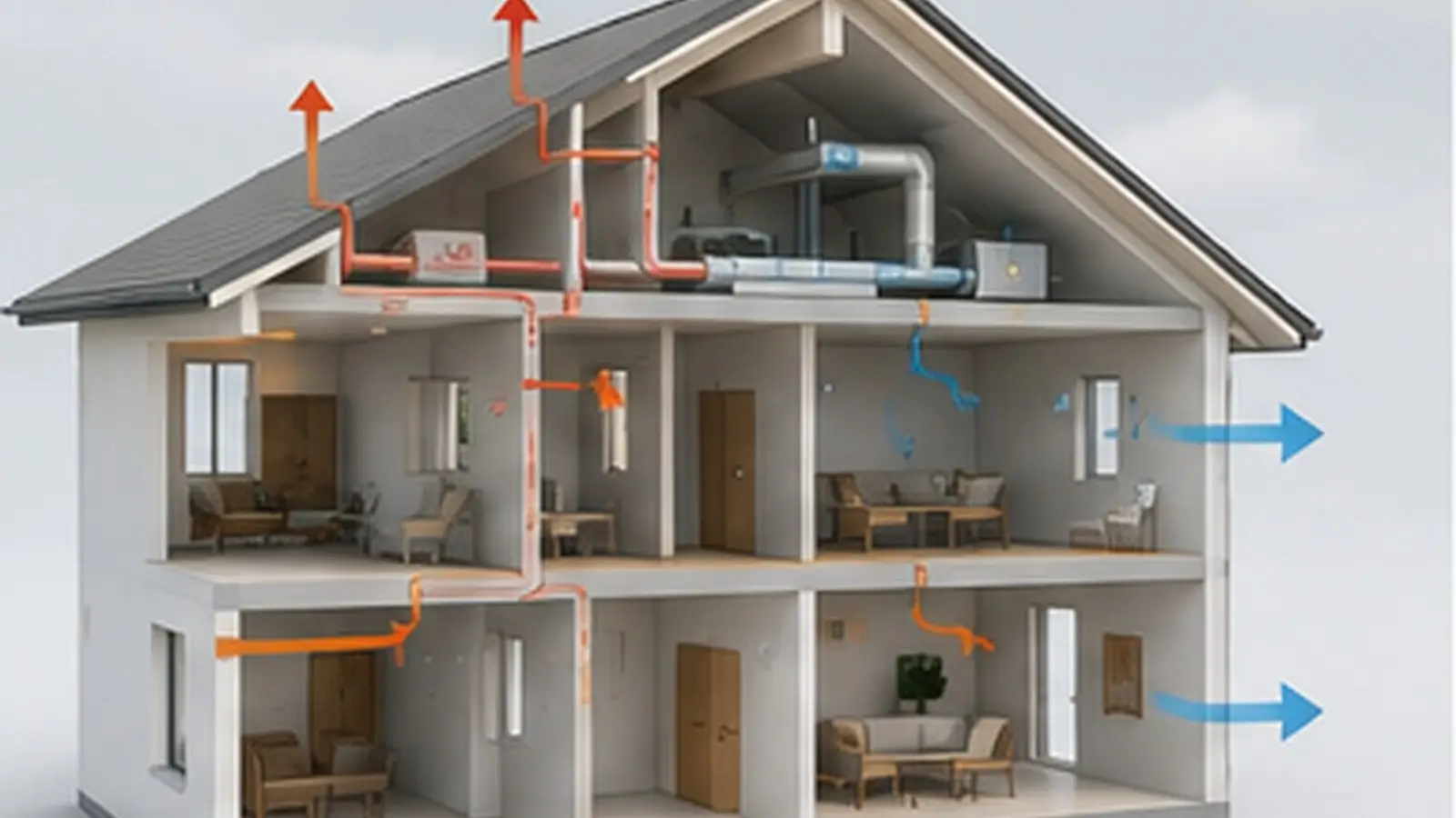Lüftungskonzept Neubau Wärmerückgewinnung