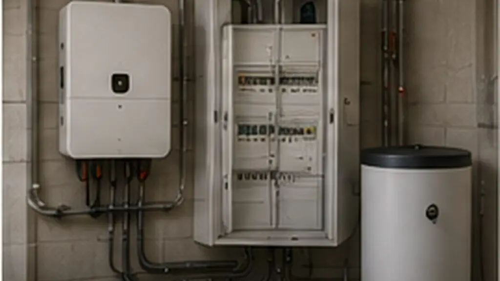 Technikraum mit Wechselrichter, Elektroverteiler und Pufferspeicher zur Elektroplanung der Photovoltaikanlage
